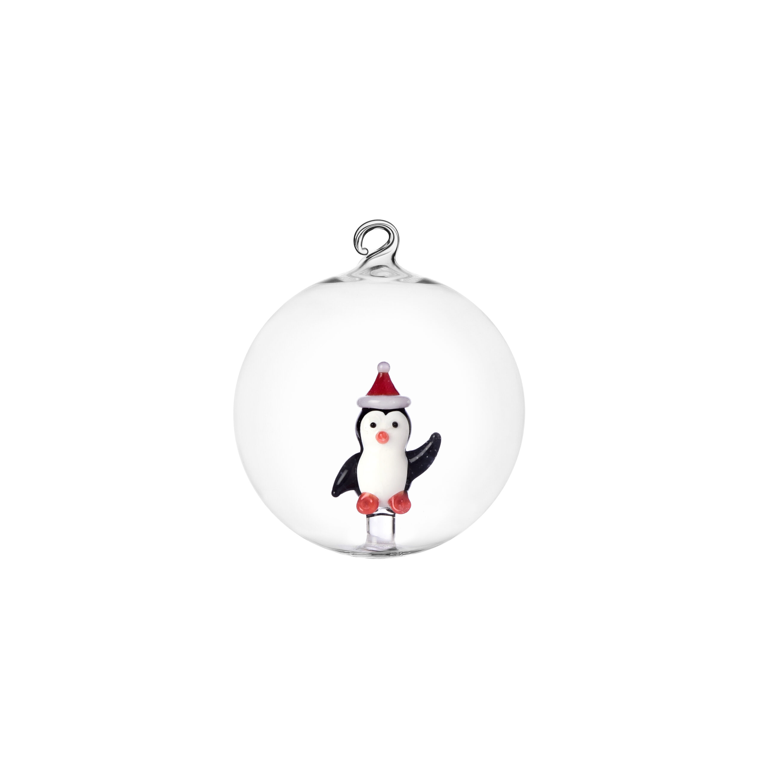 0935209524 CHRISTMAS TALES Christmas ball penguin w Christmas hat