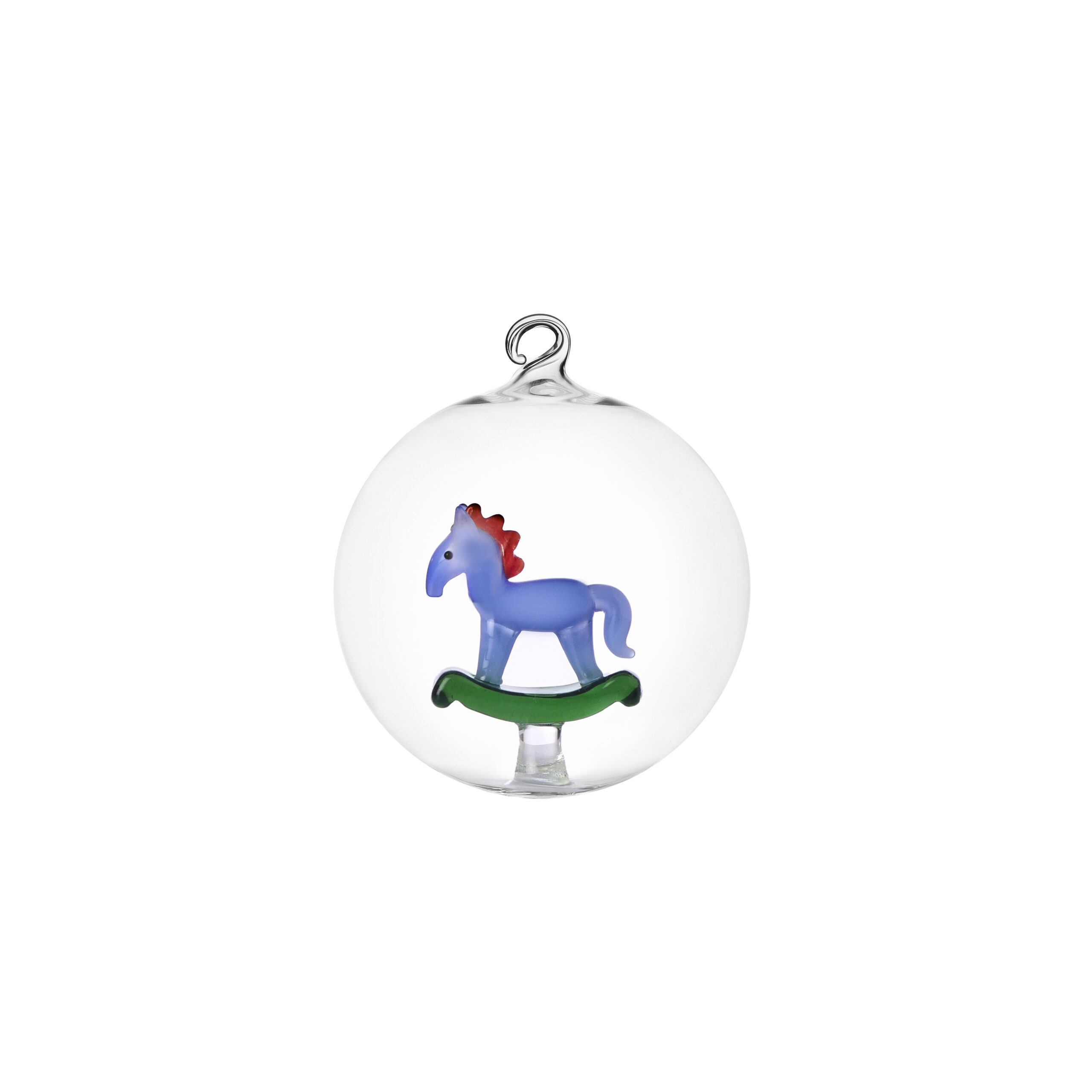0935209564 SCHIACCIANOCI Christmas ball rocking horse